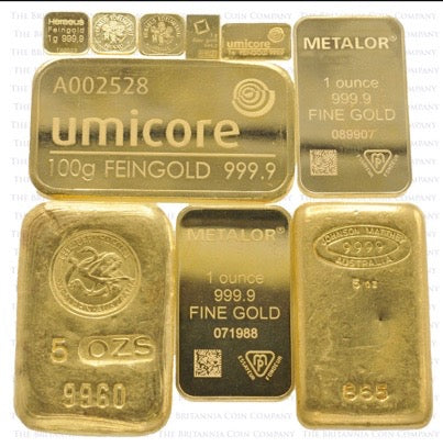 1g Gold bar